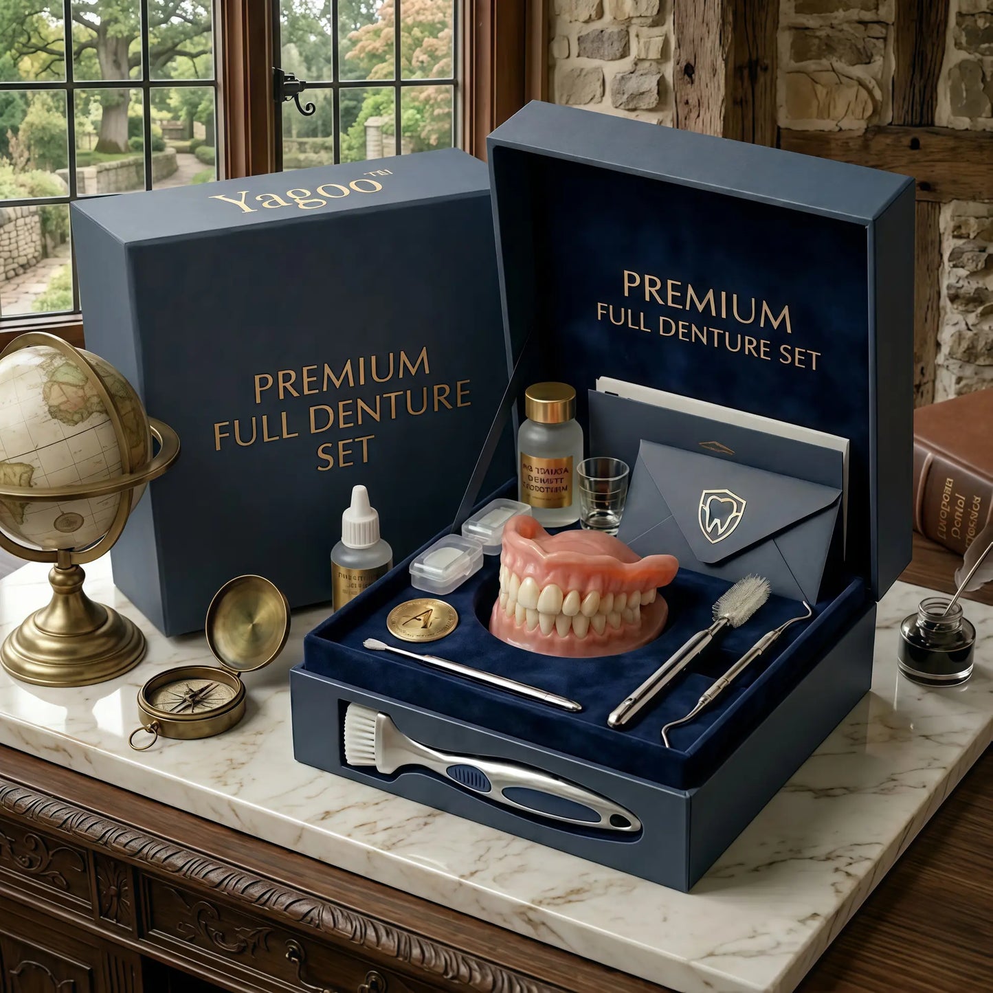 Newly upgraded second-generation YagooTM complete dentures