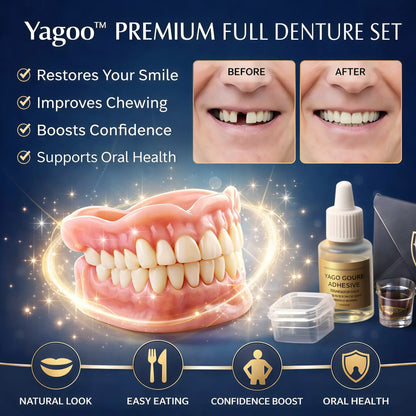Newly upgraded second-generation YagooTM complete dentures